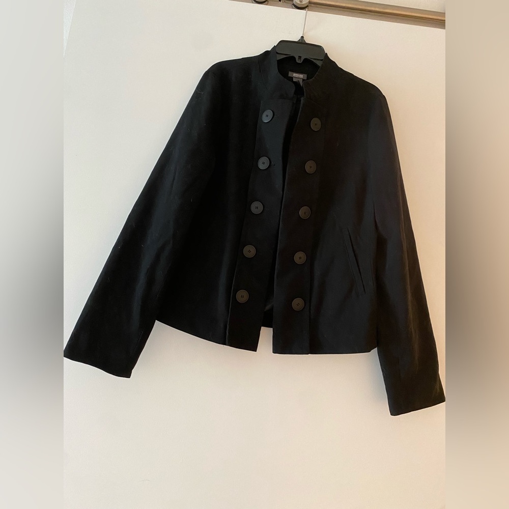 Kenneth Cole Black Military Style Blazer/Jacket - Picture 2 of 6